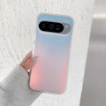 Colourful frosted laser matte magnetic phone case for Google Pixel models on a clear background