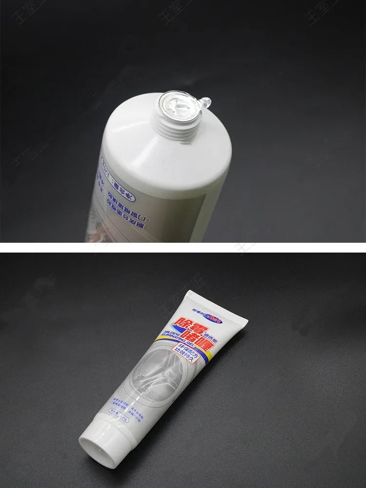 Mildew inhibitor gel cleaner for refrigerator and washing machine rubber gaskets, 120g container