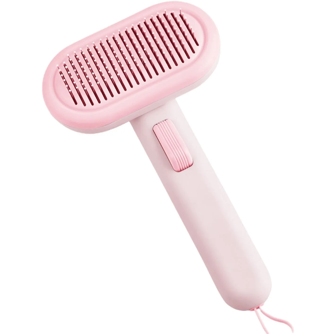 Large pet grooming comb with integrated shaver in light green, pink, or light grey for cat and dog hair removal