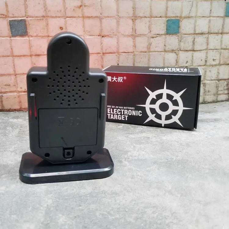 Plastic laser target with light and sound effects, 9 x 4.7 x 12.8 cm, single unit