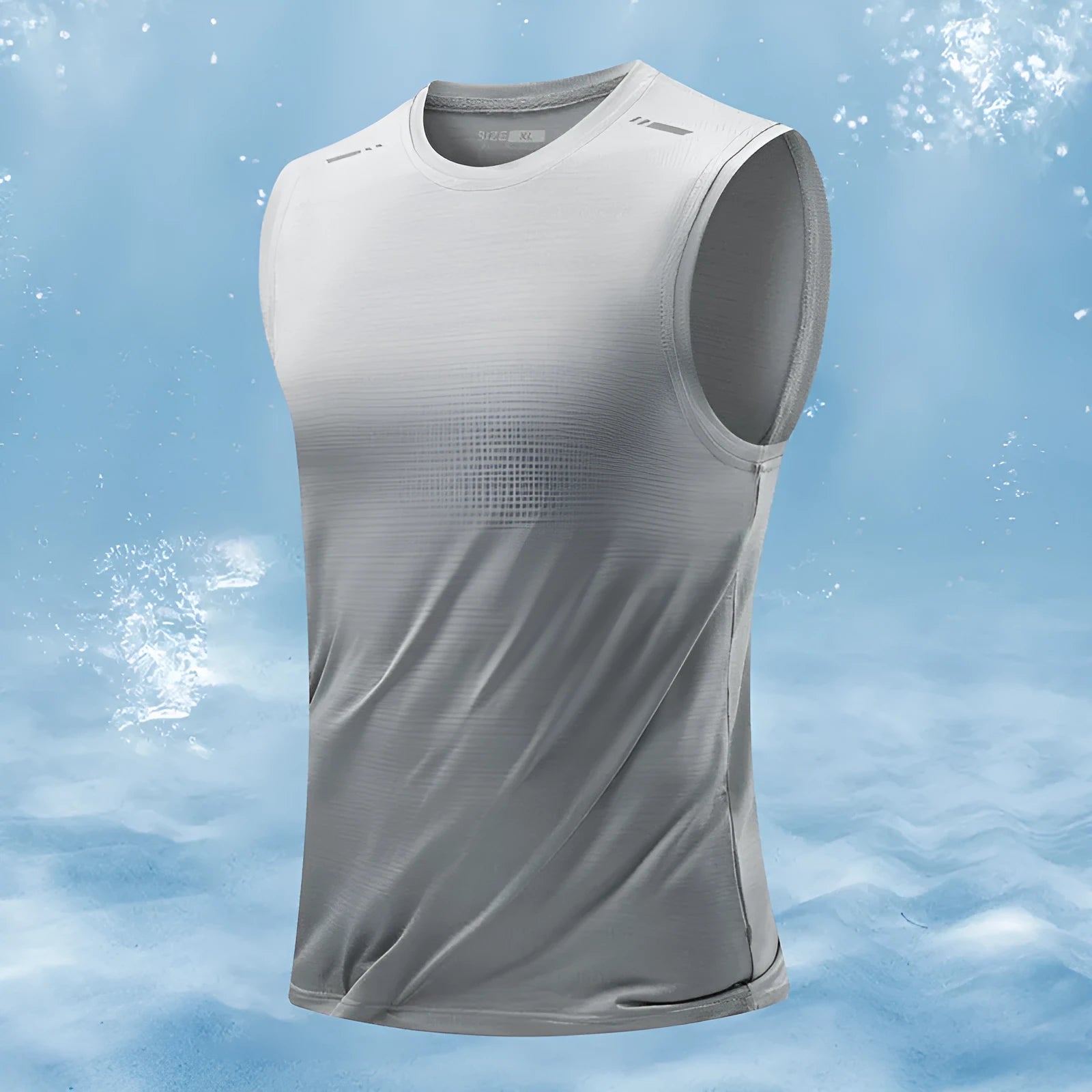 Men's loose fit bamboo fibre waistcoat in multiple colours with sleeveless design and straight hem
