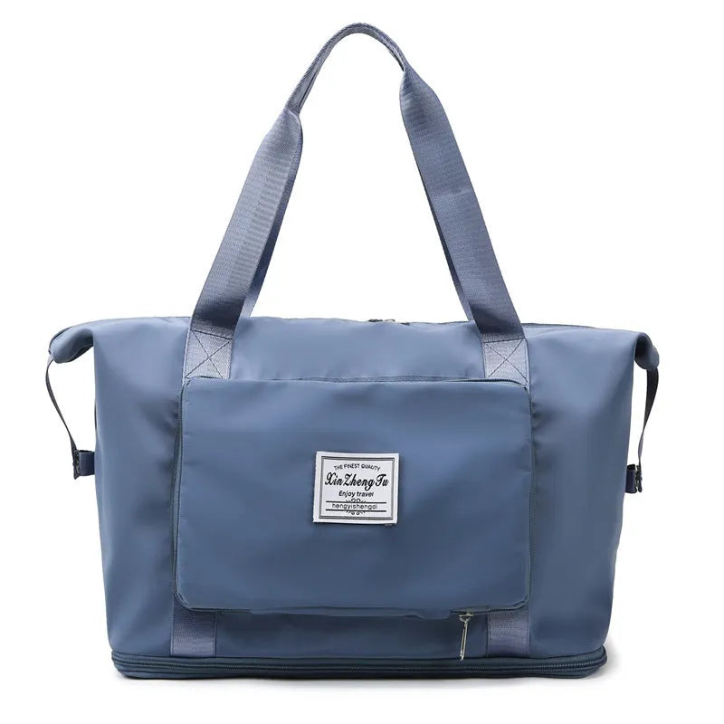 20-35L travel bag with dry wet separation, Oxford cloth, double soft handles, and multiple pockets