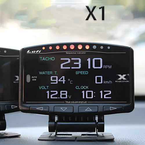 X1 English version automotive OBD diagnostic instrument with LED display and metal housing
