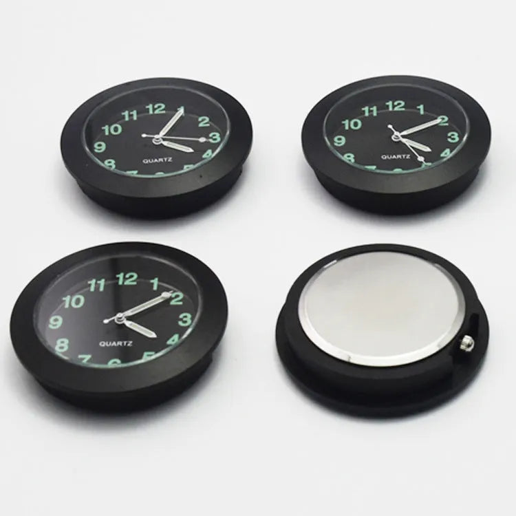 43mm round alloy clock movement with luminous dial and small three needles in black colour