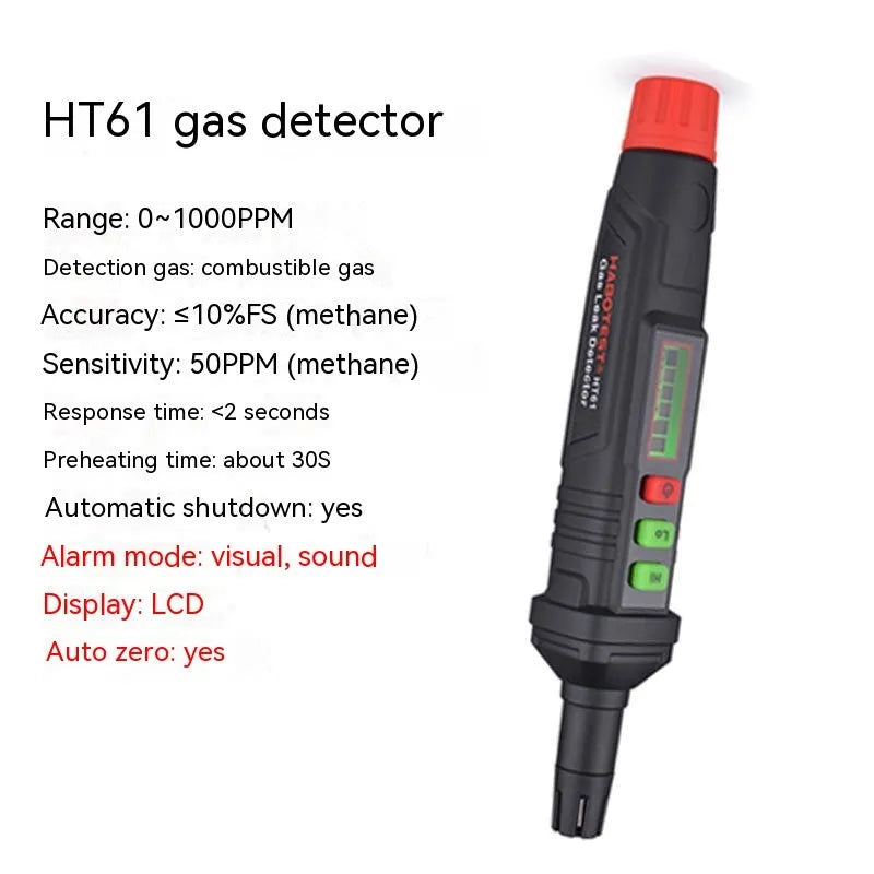 Portable gas leak detector, Huabo HT59 HT60 HT61 handheld combustible gas sniffer in youngness colour