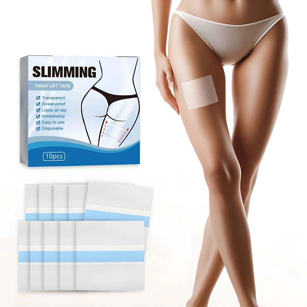 Box of 10 square body shaping patches for slimming and contouring.