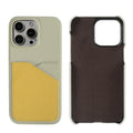 Genuine leather magnetic phone case for Apple iPhone 13 14 15 series in black red colour option