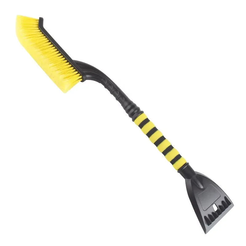 2 in 1 detachable snow brush ice scraper with red foam grip for car windshield
