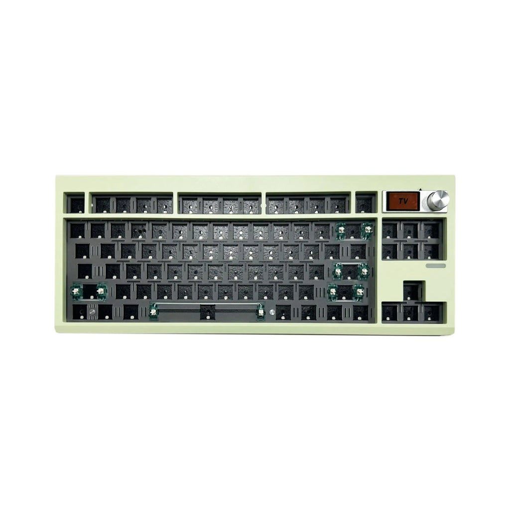 DIY mechanical keyboard kit with knob, hot swap, RGB backlight, ABS body, 43 x 15 x 5cm, USB cable
