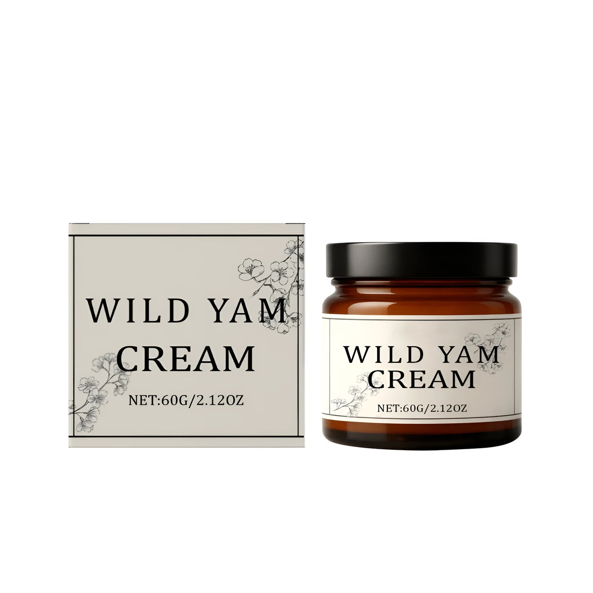 Wild Yam Balance Cream 60g tube with coconut oil, vitamin E and yam root extract