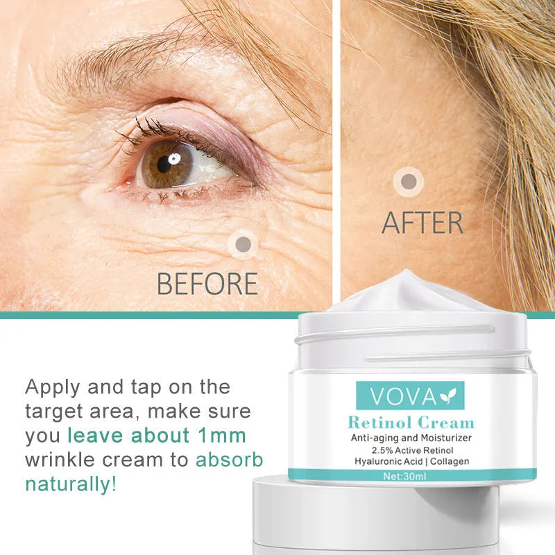 30ml collagen hyaluronic acid anti-wrinkle cream for moisturising, puffiness and skin tightening