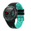 GPS smart watch with square 49mm case and silicone sports bracelet in multiple colour options