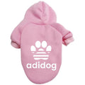 Dog claw guard polyester hoodie in blue, available in sizes S to 9XL for small and large breeds