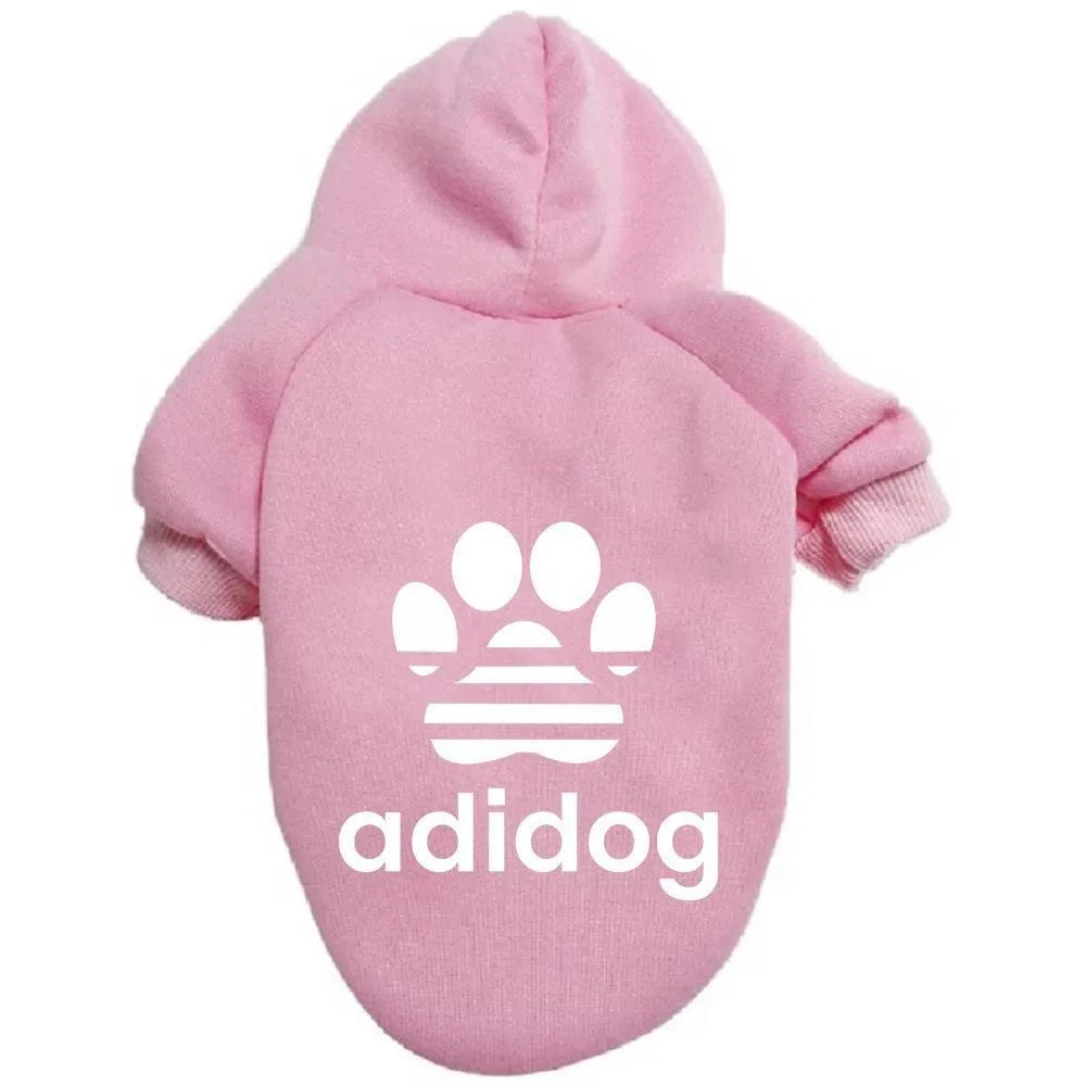 Dog claw guard polyester hoodie in blue, available in sizes S to 9XL for small and large breeds