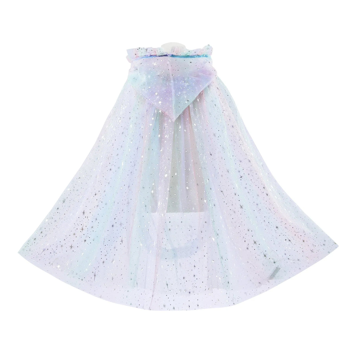 Aisha glowing cloak women's nylon lace dress 75cm free size in white light, colour light, or no light style
