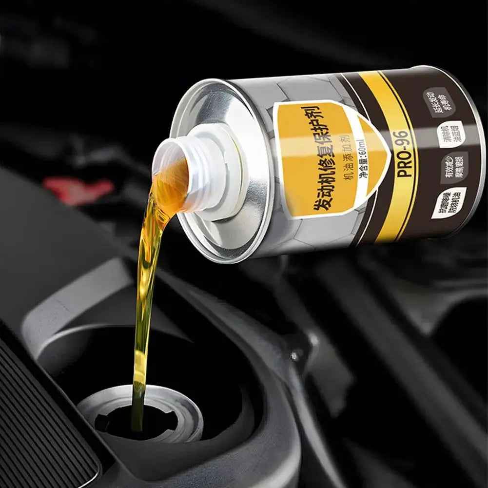 60ml engine anti-wear oil additive in white cover container for petrol and diesel engines