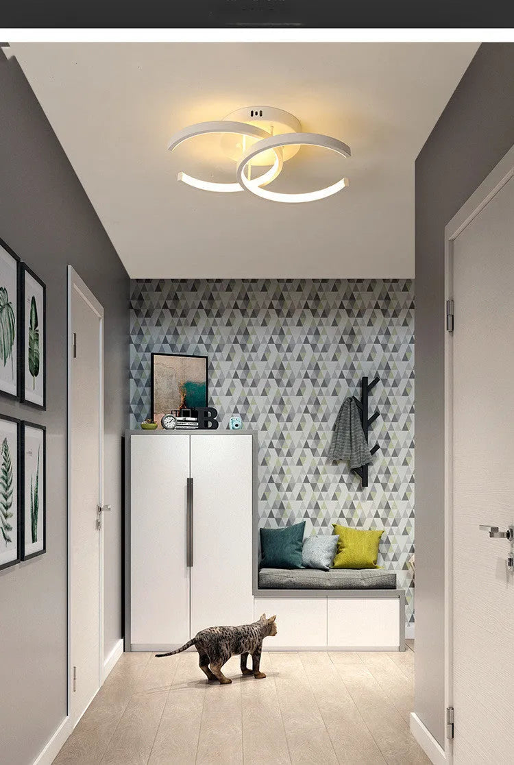 Corridor aisle LED ceiling lights for hotels and restaurants in three commercial lighting styles