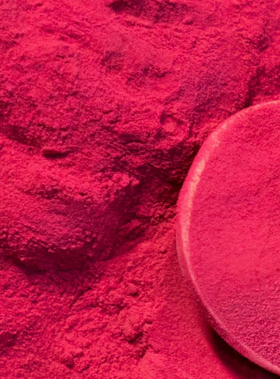Bulk pack of quick water soluble red chard powder in a sealed bag
