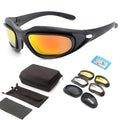 Polarised tactical sunglasses with full rim sports frame in suit colour.