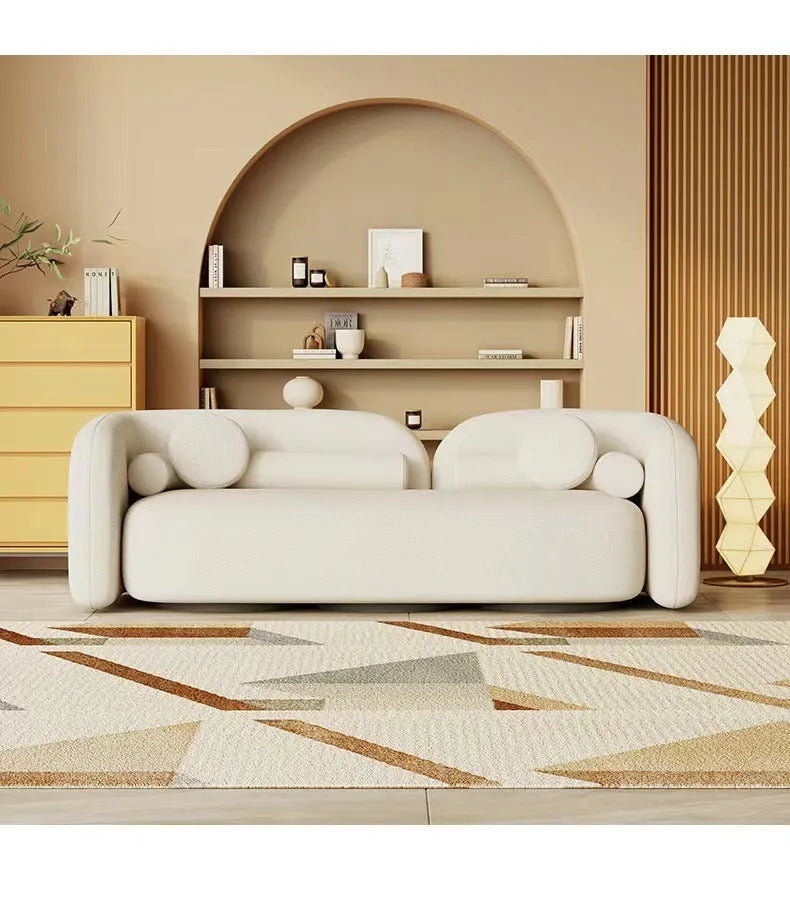 U-shaped hotel reception sofa combination in flannel fabric, 170cm or 210cm long, 85cm wide, 73cm high