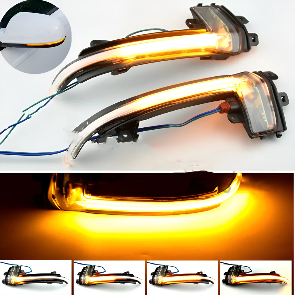 Dynamic LED mirror turn signal unit for Audi B8 and B8.5 models