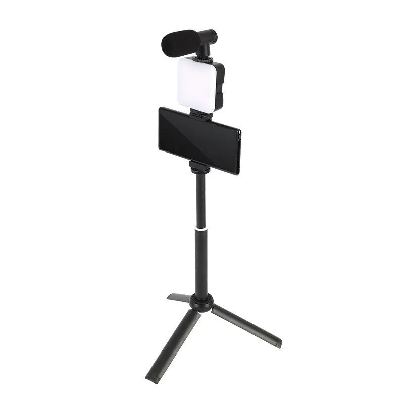 LED mini square outdoor pocket light tripod flash with rotatable head