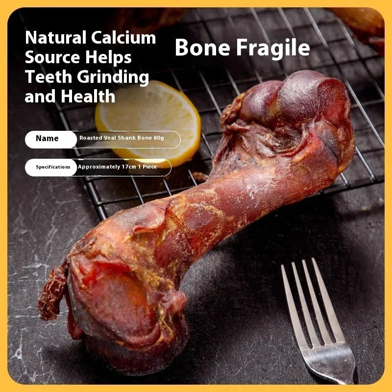 Large puppy molar rod dental chew with roasted ox bone flavour for teeth cleaning and training rewards