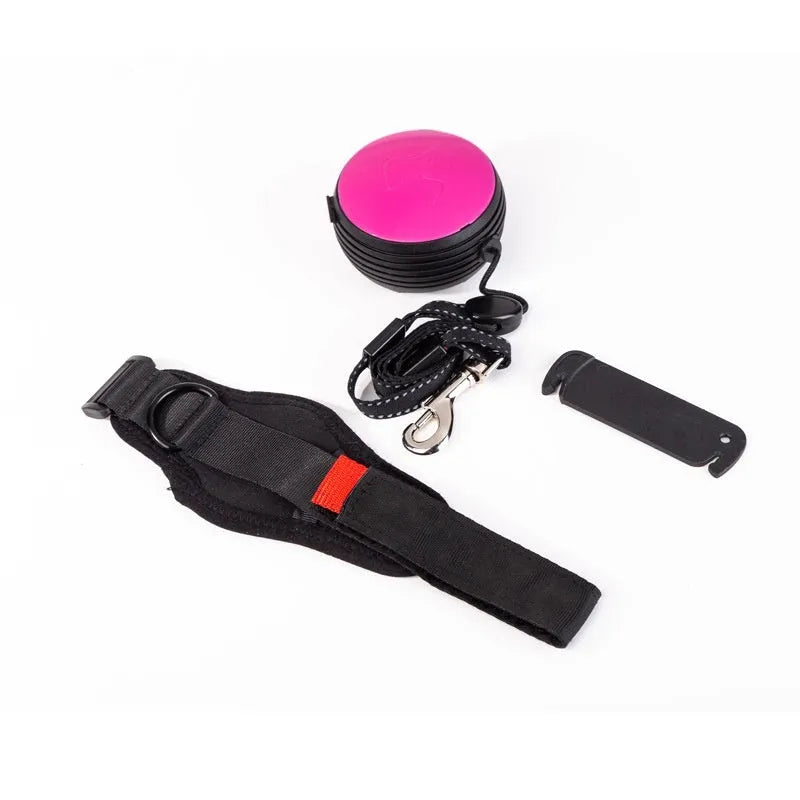 Pet Holding Hands automatic retractable dog leash in six colour options showing 3-metre extension