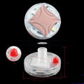 Colourful solar powered wheel hub lamp valve on a car tyre with intelligent induction system