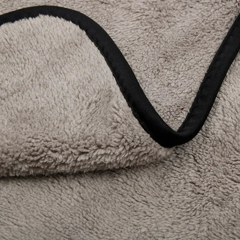 Microfiber car wash drying towel shown in three size options for vehicle drying