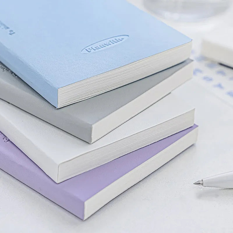 Embossed simple visual daily meter book with coloured paper cover and 80 pages