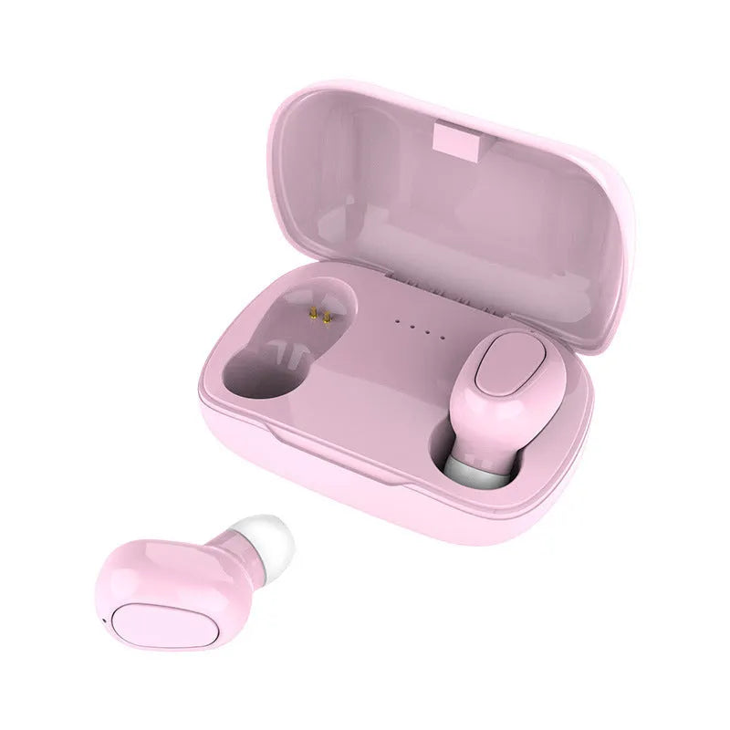 TWS Bluetooth headset with charging case in black, 10-metre range, 350mAh battery