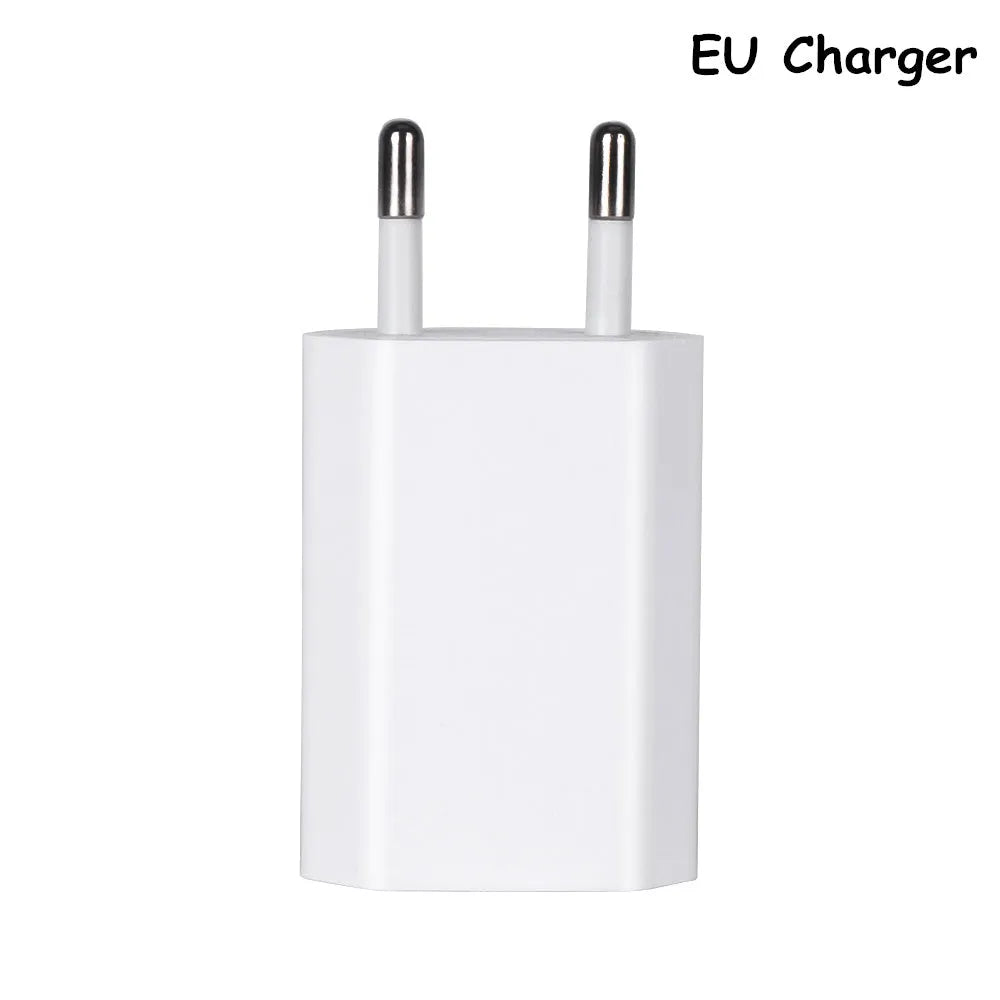 5V2A USB travel charger and cable for iPhone and iPad models