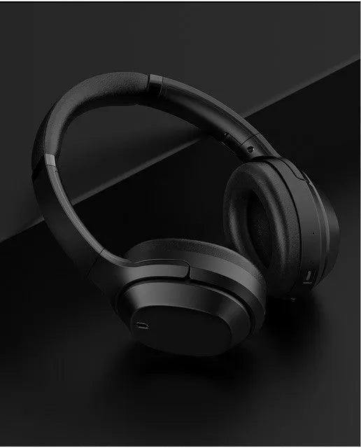 Black Gorsun E98 over-ear wireless Bluetooth headphones with padded headband and memory-protein ear cushions.