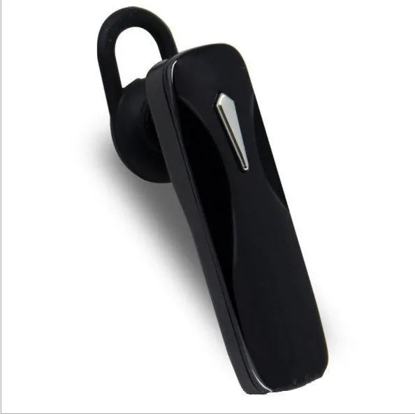 M163 Bluetooth car headset unit in black and white colour options on a car dashboard.