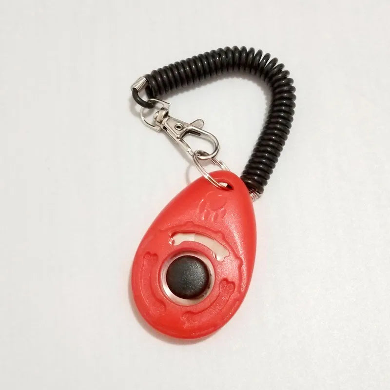 Dog training clicker in multiple colours with wrist strap for positive reinforcement training