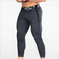 Cotton fitness sweatpants for men, black, with elastic waist, suitable for running and gym