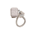 Glitter butterfly print TPU flip earphone cover for AirPods in white or transparent