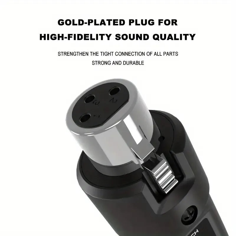 Wireless grenade wired conversion moving coil dynamic microphone with 6.35mm guitar port