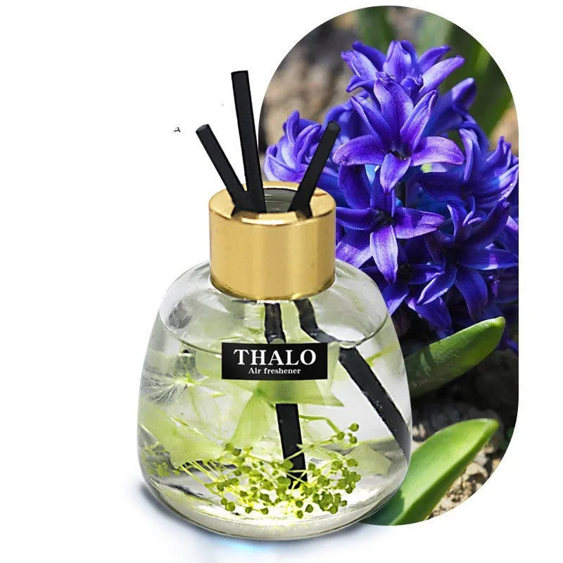 Glass bottle car perfume ornament with loose incense for automotive decoration