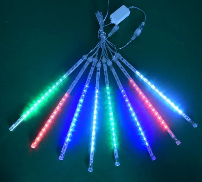 LED meteor shower light 30-100 cm IP65 waterproof with EU power supply and multi-colour options