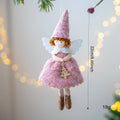 Christmas girl angel skirt felt pendant ornament in modern simplicity style