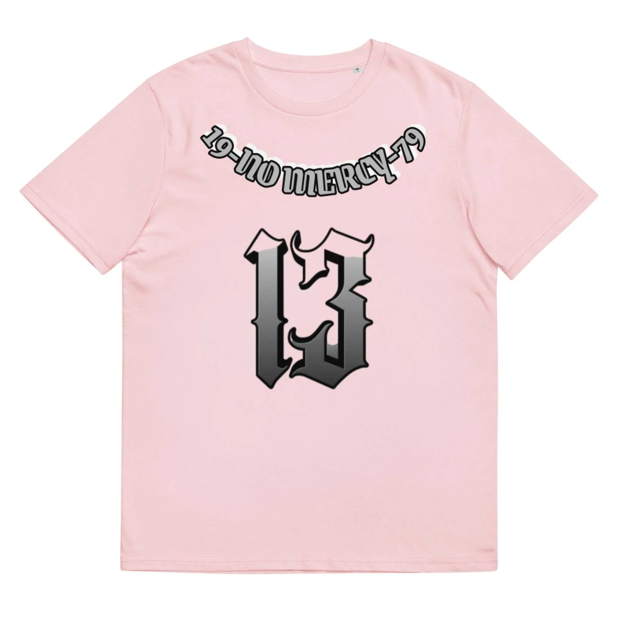 Loose fit cotton summer t-shirt with short sleeves and round neck in grey colour