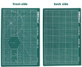 A3 double-sided self-healing cutting mat with centimetre grid lines in green, 450x300mm