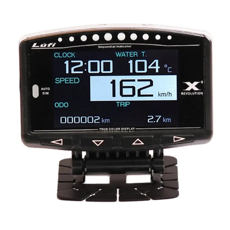 X1 English version automotive OBD diagnostic instrument with LED display and metal housing