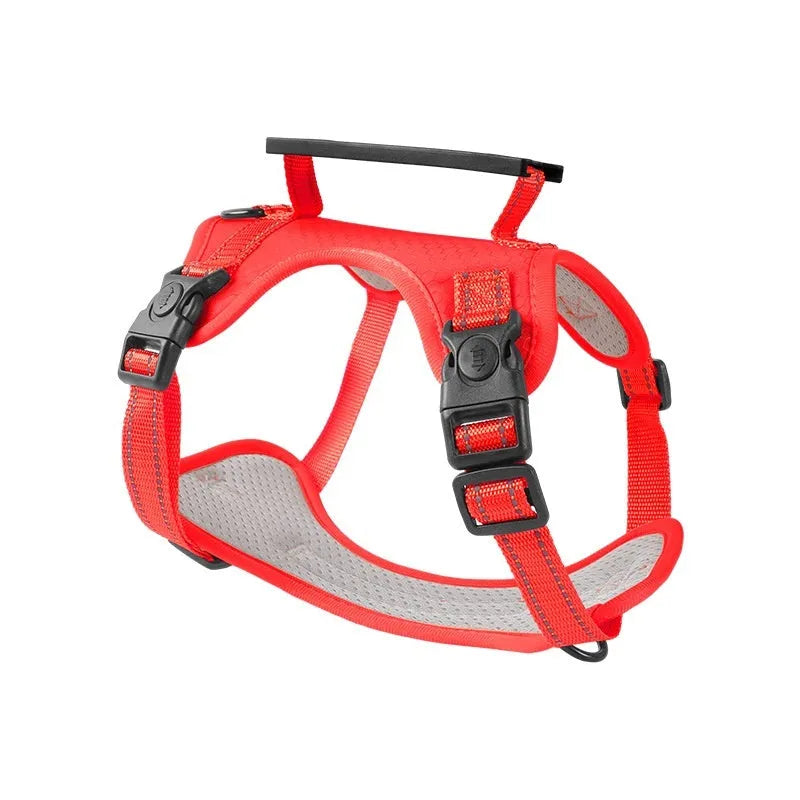 Polyester dog chest harness traction rope in multiple colours and sizes for secure walking control