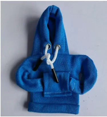 Gear shift knob hoodie cover in cloth material with sewing construction, shown in various colours