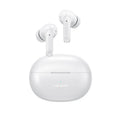 Wireless sports gaming Bluetooth headset in gradient colours showing compact design with in-ear fit