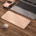 Ultra-thin wireless keyboard and mouse set with muted keys and 1000DPI optical mouse