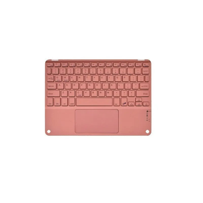 Square Hat Touch Bluetooth Wireless Charging Keyboard in full colour touch finish